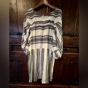 Free people, baby doll dress off white and black